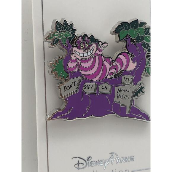 Disney Pin Alice in Wonderland Cheshire Cat "Don't Step on the Mome Raths" - Picture 4 of 5